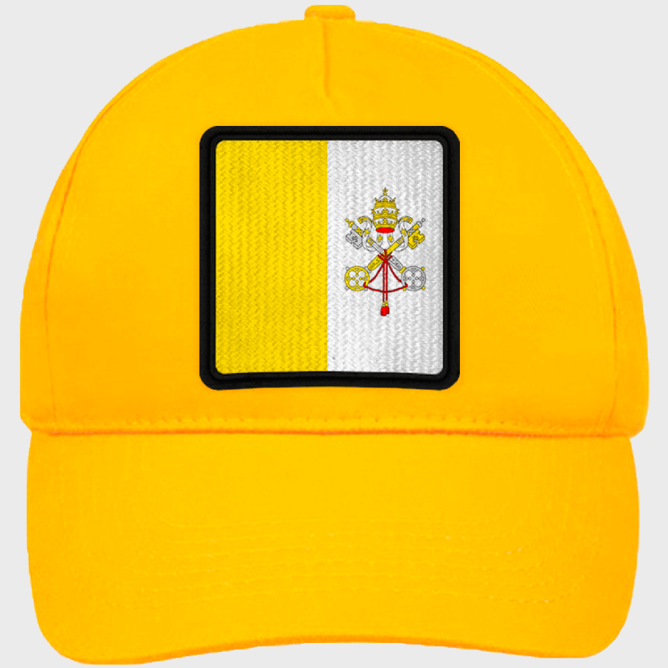 Gorra infantil con bandera Ciudad del Vaticano