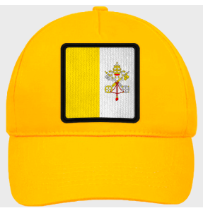 Gorra infantil con bandera Ciudad del Vaticano