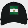 Gorra adulto con parche bandera Andalucía