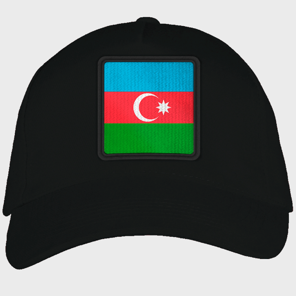 Gorra adulto con parche bandera Azerbaiyan