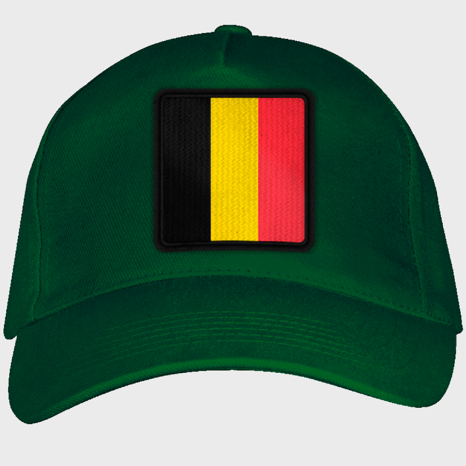 Gorra adulto con parche bandera Bélgica