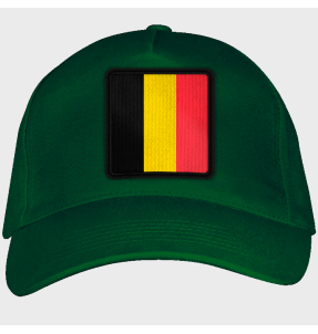 Gorra adulto con parche bandera Bélgica