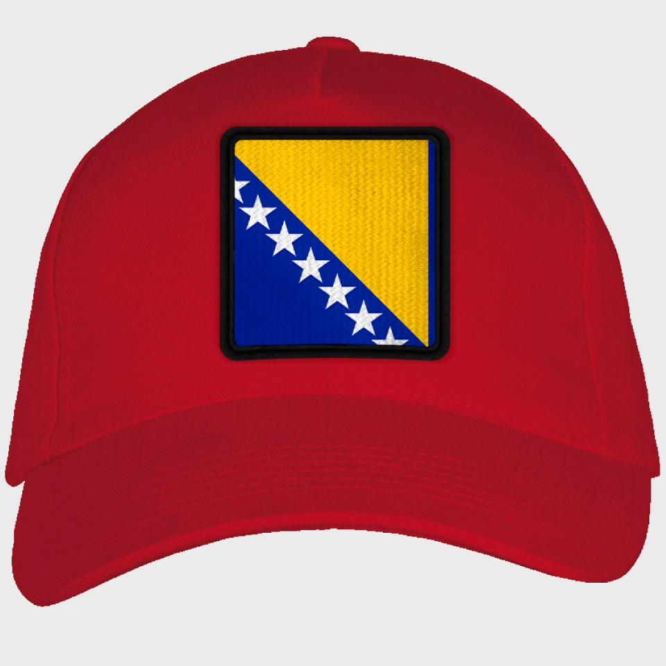 Gorra adulto con parche bandera Bosnia y Herzegovina