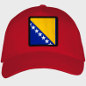 Gorra adulto con parche bandera Bosnia y Herzegovina