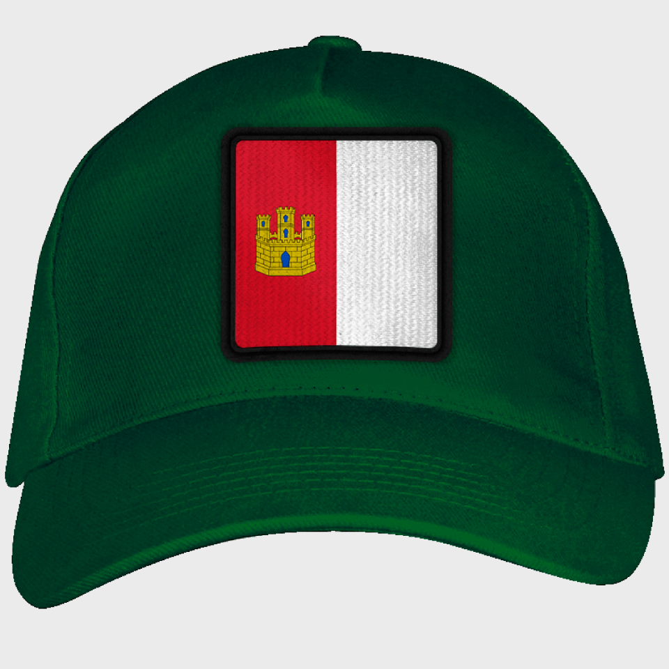 Gorra adulto con parche bandera Castilla la Mancha