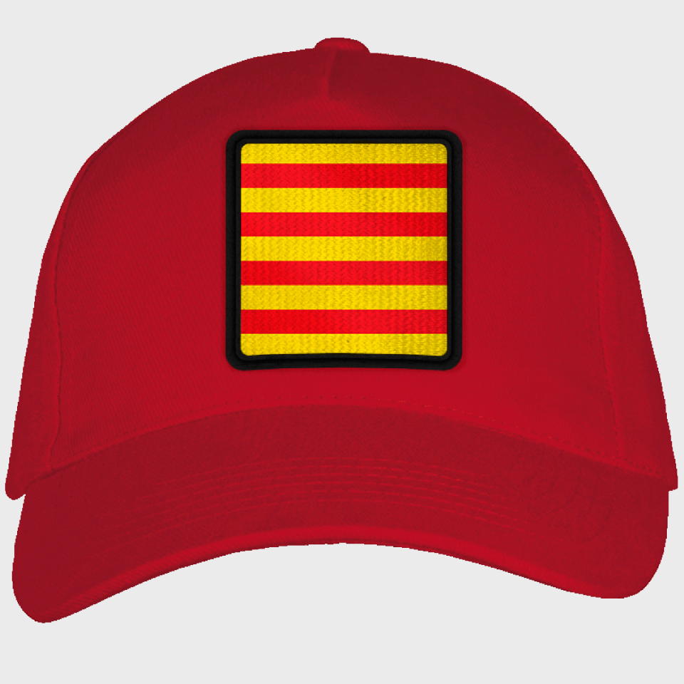 Gorra adulto con parche bandera Catalunya