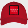 Gorra adulto con parche bandera Comunidad de Madrid