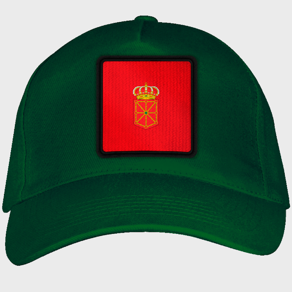 Gorra adulto con parche bandera Comunidad Foral de Navarra