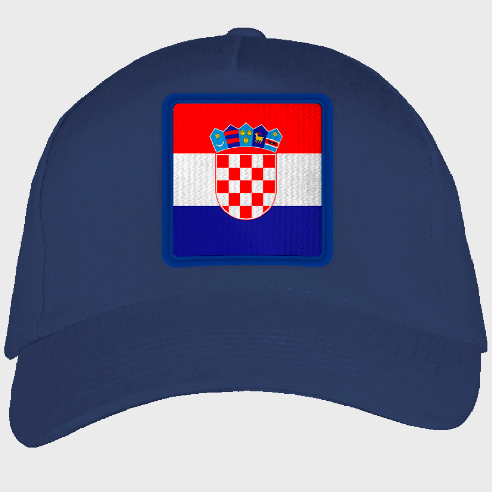 Gorra adulto con parche bandera Croacia