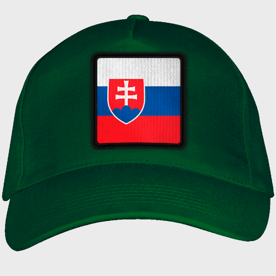 Gorra adulto con parche bandera Eslovaquia