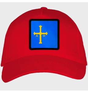 Gorra adulto con parche bandera Principado de Asturias