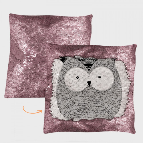 Cojín lentejuelas 1 cara personalizado