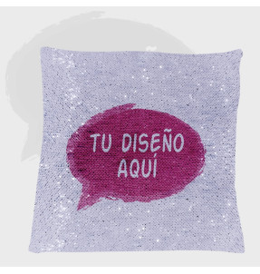 Cojín de lentejuelas reversibles 1 cara personalizado