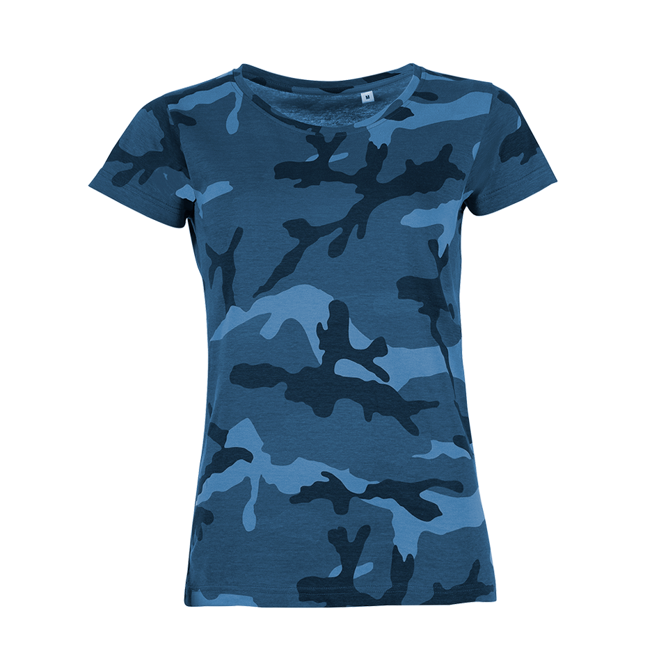 Camiseta mujer camuflaje personalizada