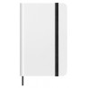 Libreta A6 tipo moleskine bicolor hoja blanca personalizada