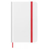 Libreta A6 tipo moleskine bicolor hoja blanca personalizada