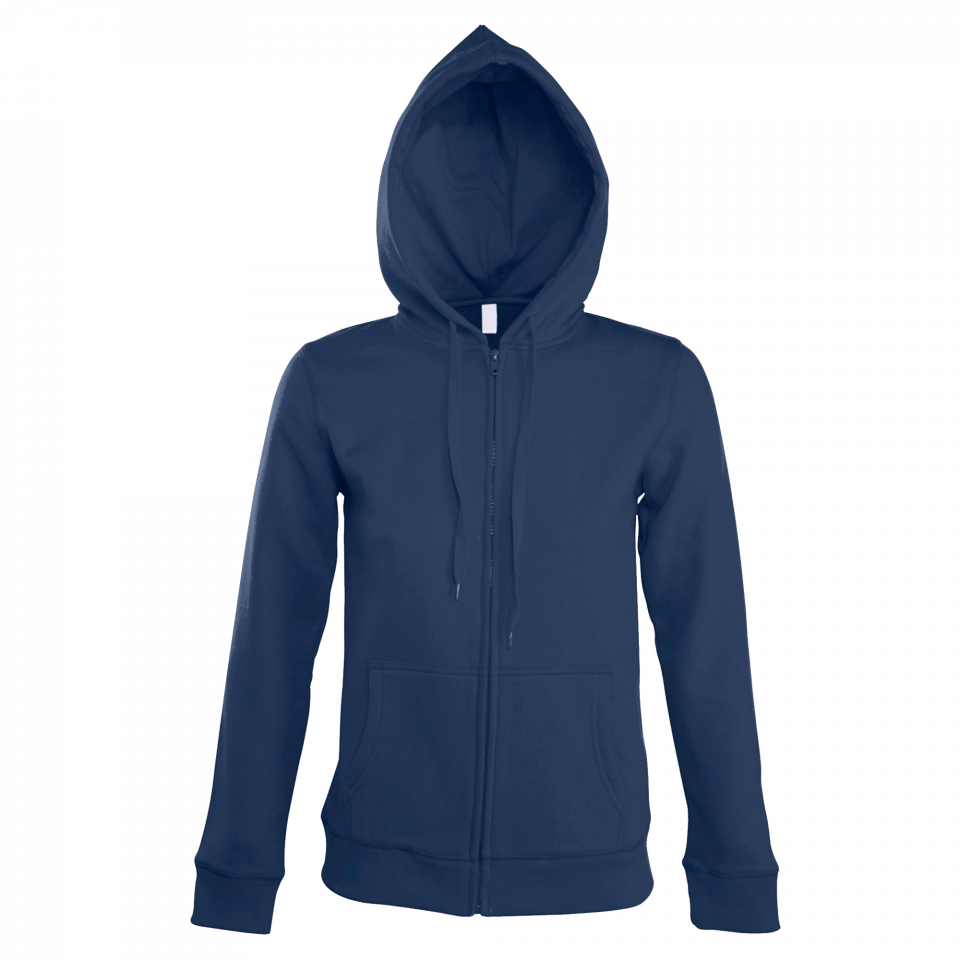 Sudadera mujer con cremallera y capucha personalizada