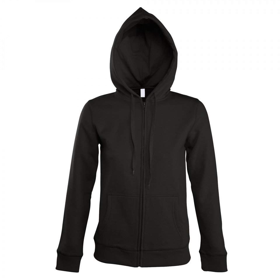 Sudadera mujer con cremallera y capucha personalizada
