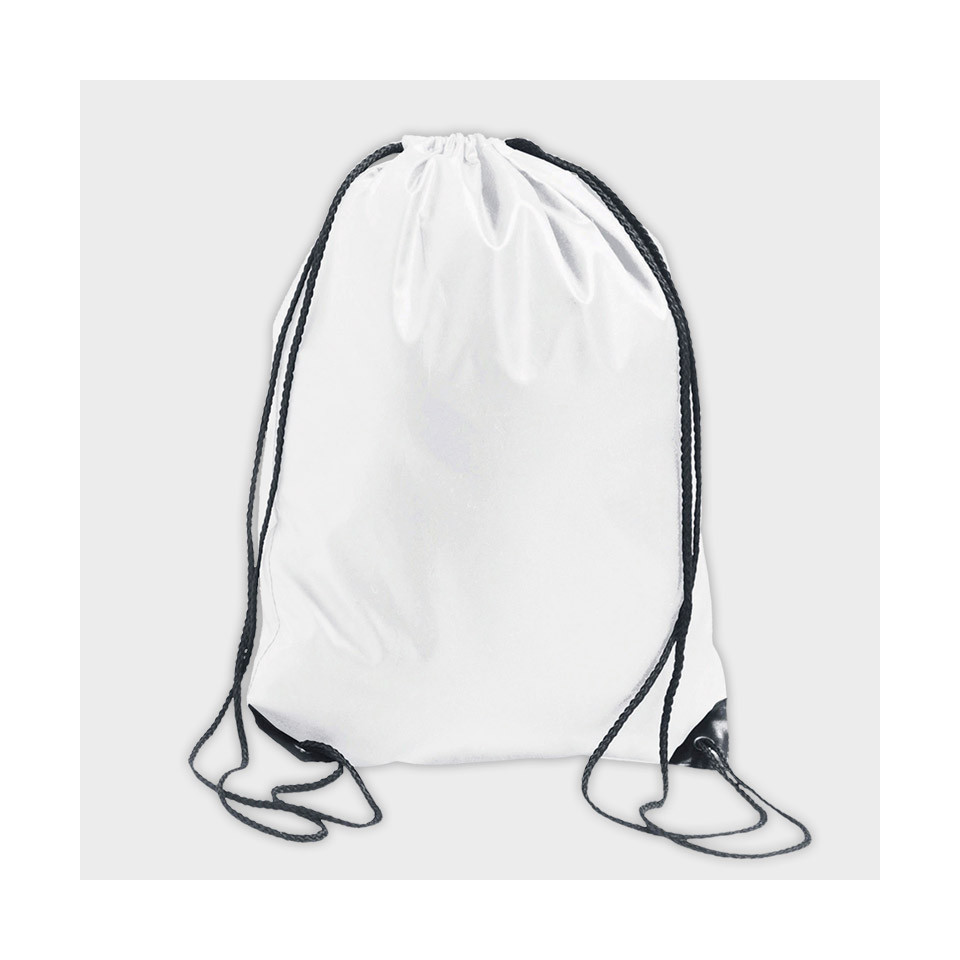 Mochila de cuerdas Urban blanca personalizada (Gymsack)