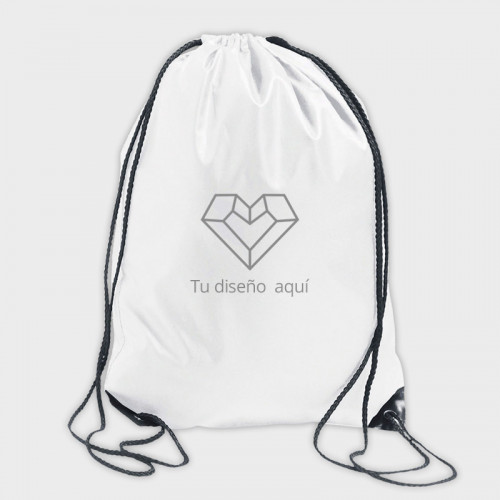 Mochila de cuerdas Urban blanca personalizada (Gymsack), comprar online