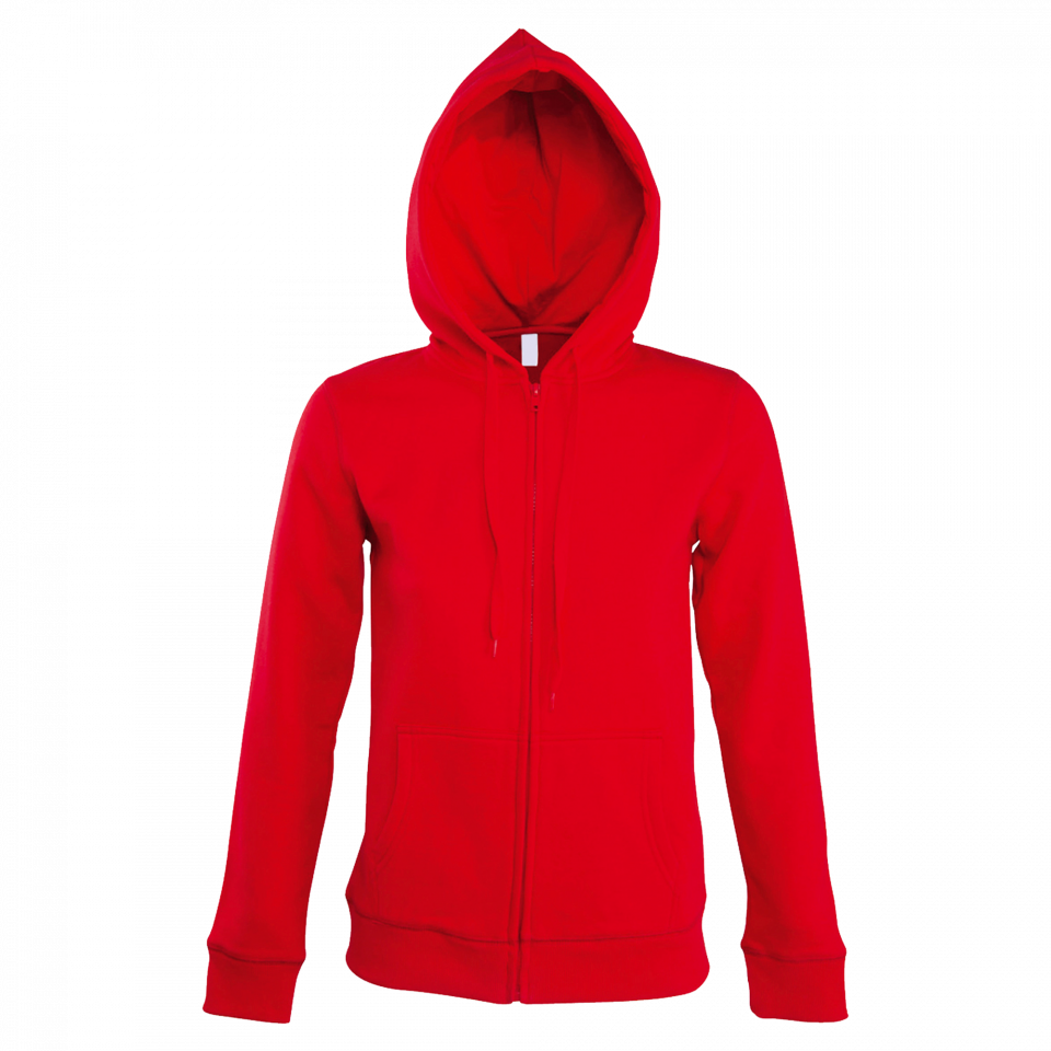 Sudadera mujer con cremallera y capucha personalizada