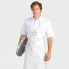 Delantal largo premium blanco personalizado