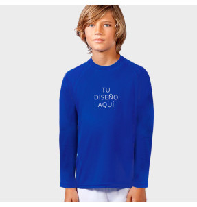 Camiseta niño premium manga larga personalizada