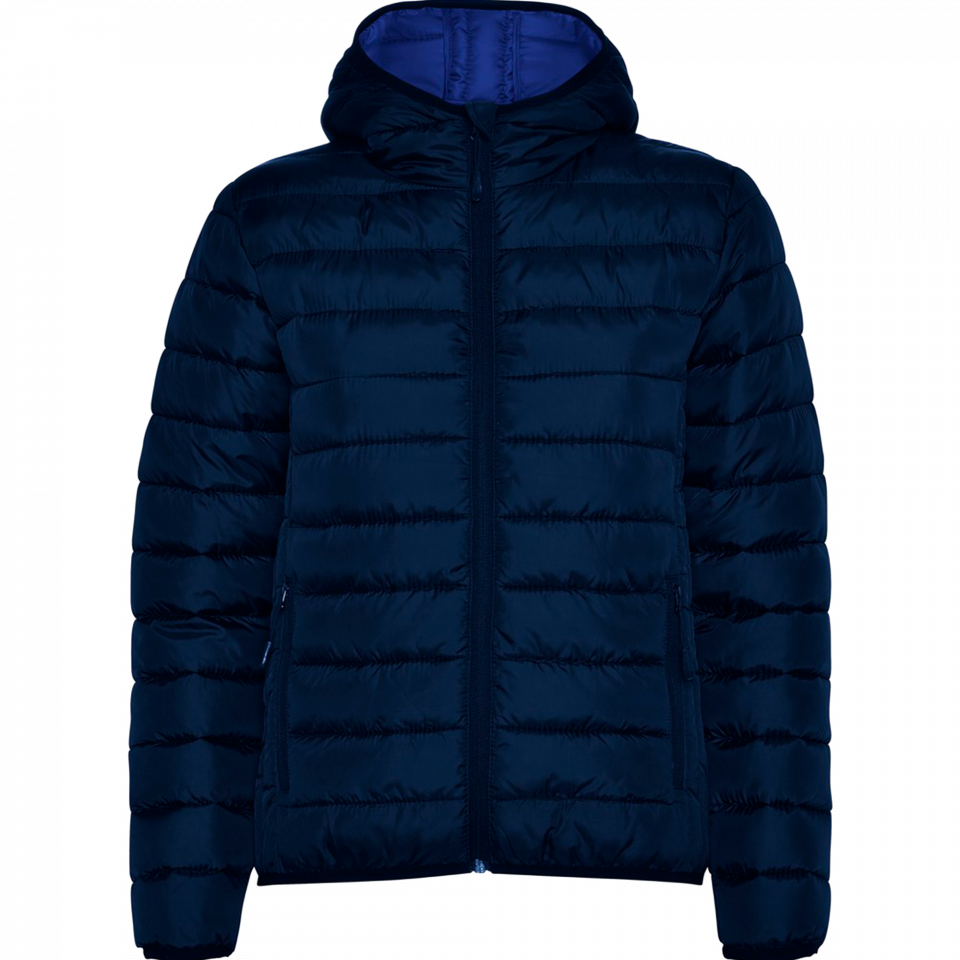 Chaqueta plumón de mujer con capucha personalizada