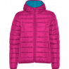 Chaqueta plumón de mujer con capucha personalizada