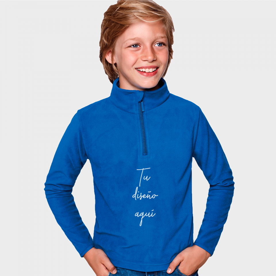 Polar niño media cremallera personalizado