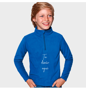 Polar niño media cremallera personalizado