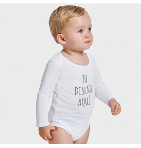 Body bebé manga larga personalizado