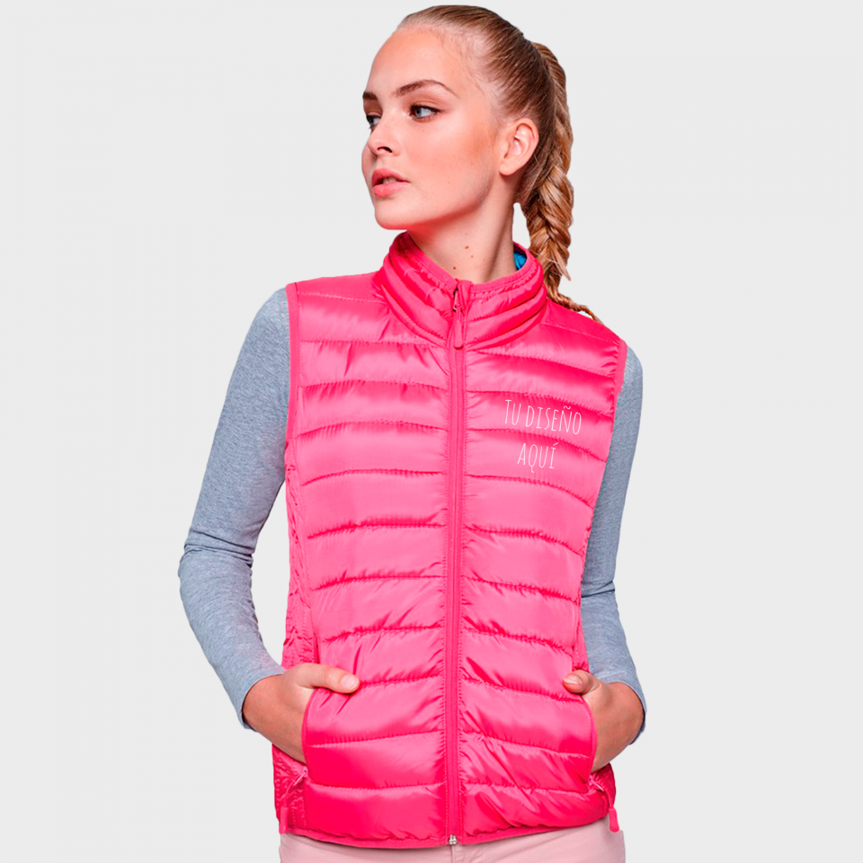 Chaleco acolchado de mujer personalizado