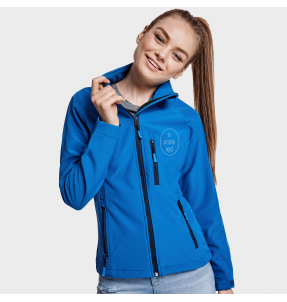 Softshell 2 capas básico mujer personalizado. El más barato