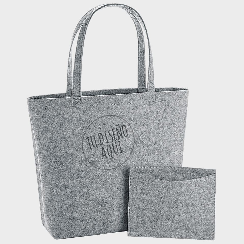 Bolso shopper de fieltro personalizado