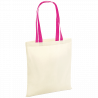 Bolsa de tela con asa en contraste personalizada