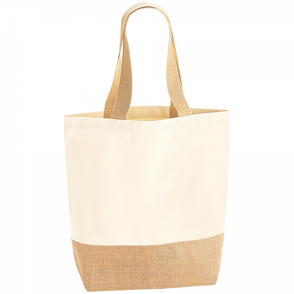 Bolso pequeño con base de yute personalizado