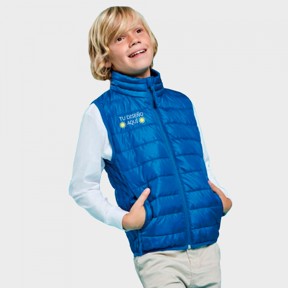 Chaleco acolchado de niño personalizado