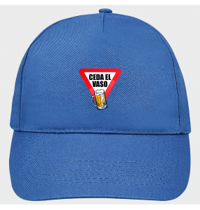 Gorra despedida de soltero: ceda el vaso