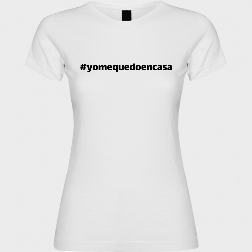 Camiseta mujer yo me quedo en casa