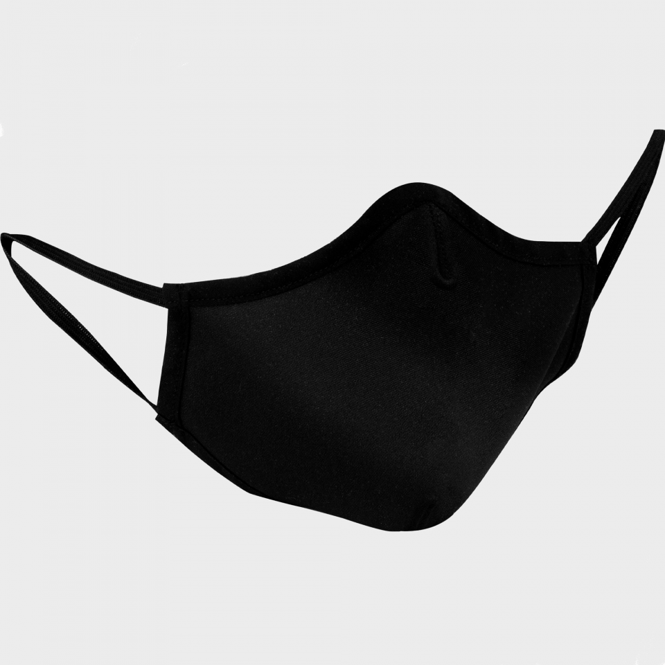 Mascarilla neopreno pequeña negra homologada con protección +91% personalización lateral