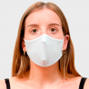 Mascarilla neopreno mediana blanca homologada con protección +91% personalización fullprint