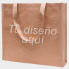 Bolsa de papel kraft e interior non-woven bedford personalizada