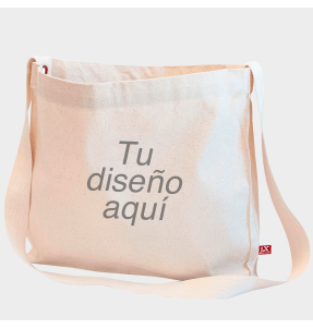 Bolsa de tela premium asa larga personalizada