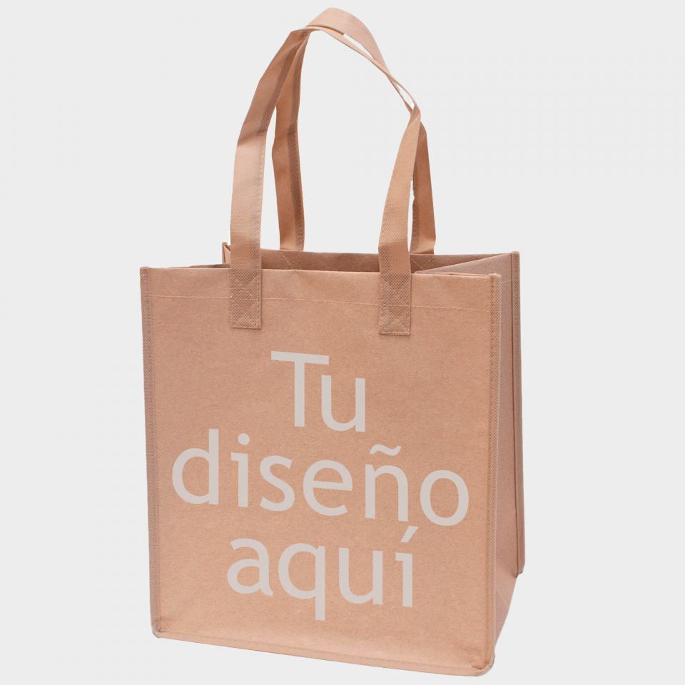 Bolsa de papel non-woven helsinki personalizada