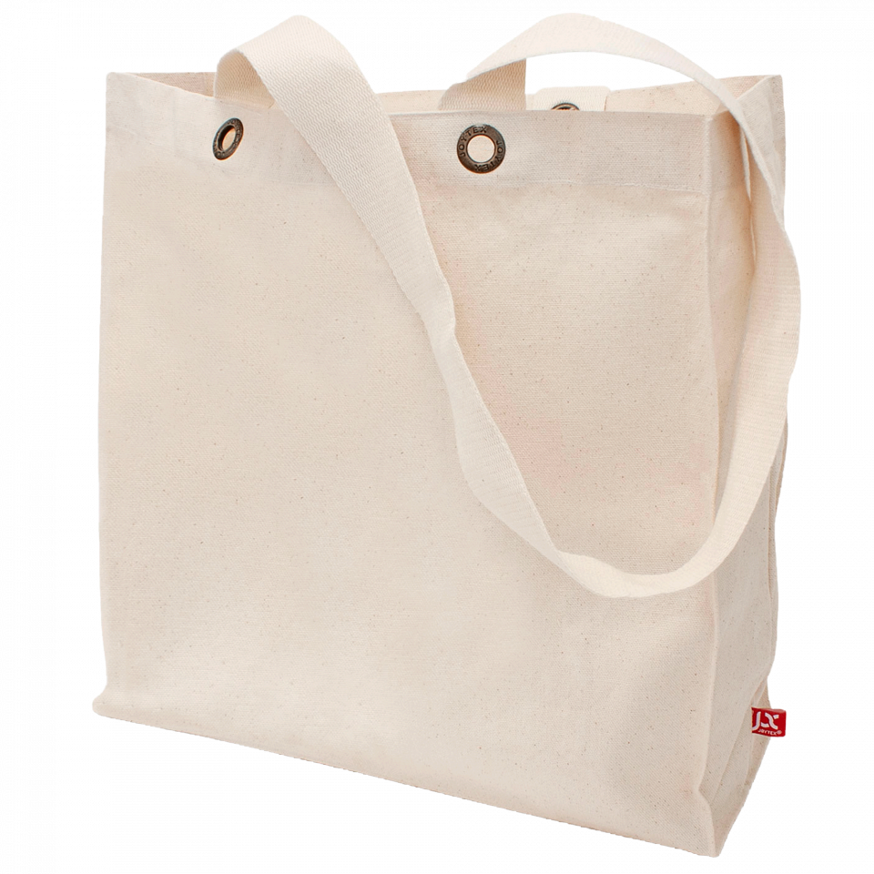 Bolsa de tela premium asa larga y base cuadrada personalizada