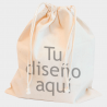 Bolsa algodón 4L cierre cordón personalizada