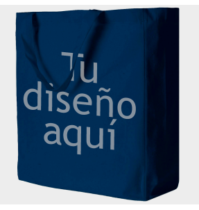 Bolsa grande de algodón personalizada 23L