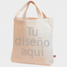 Bolsa de tela estándar asa corta personalizada