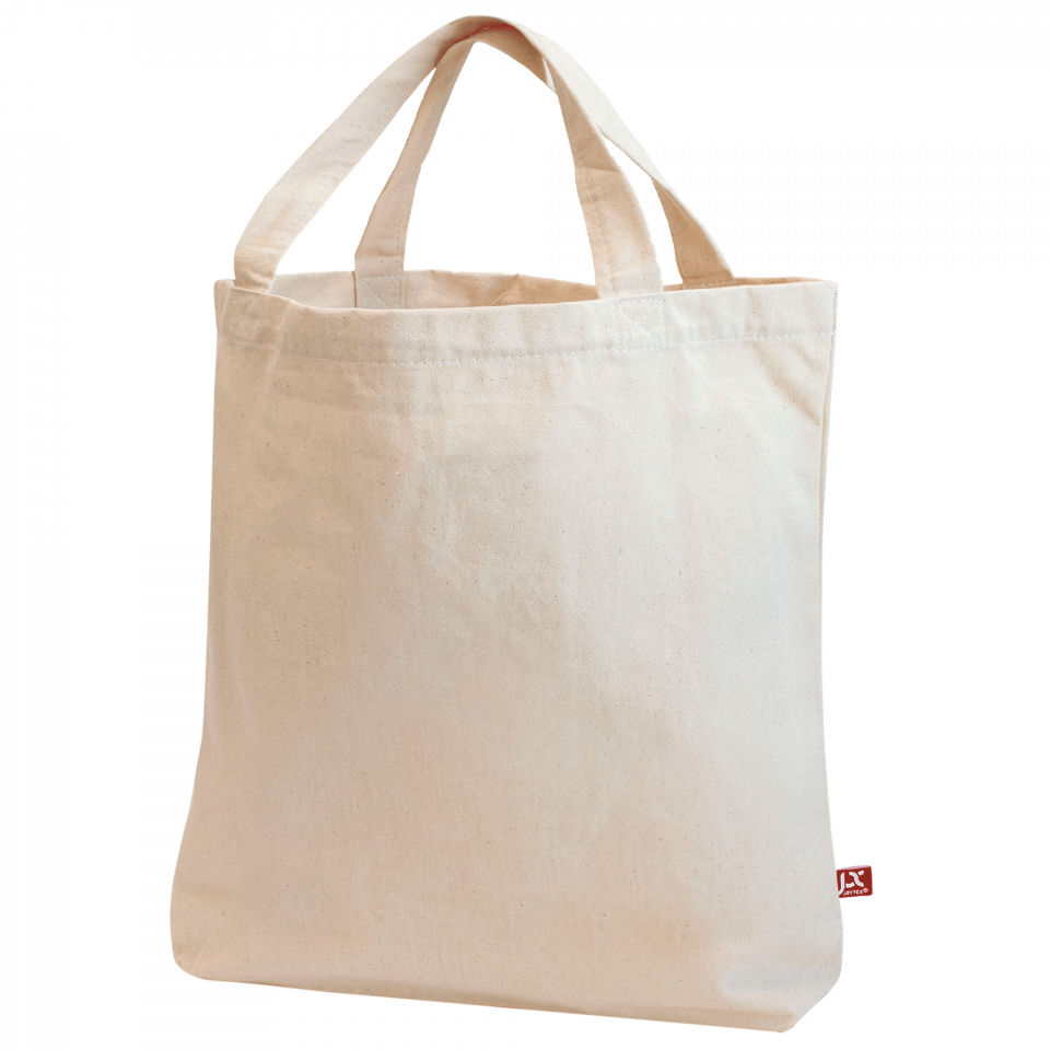 Bolsa de tela estándar asa corta personalizada